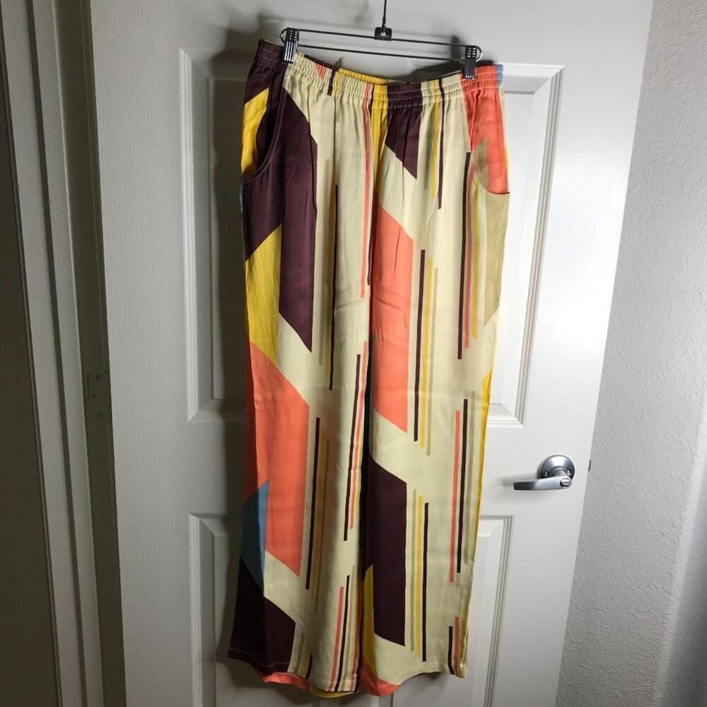 Soft Surroundings Women's Kendall Wide Leg Pants Multicolor NEW ~ Size M - Picture 2 of 8